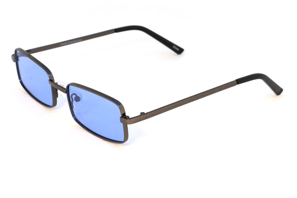 90's Rectangle Shades in Blue