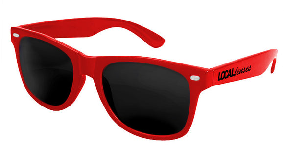 Local Lenses Red Classic Sunglasses